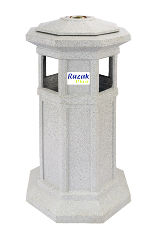 سطل زباله پلاستیکی ایستاده با جاسیگاری